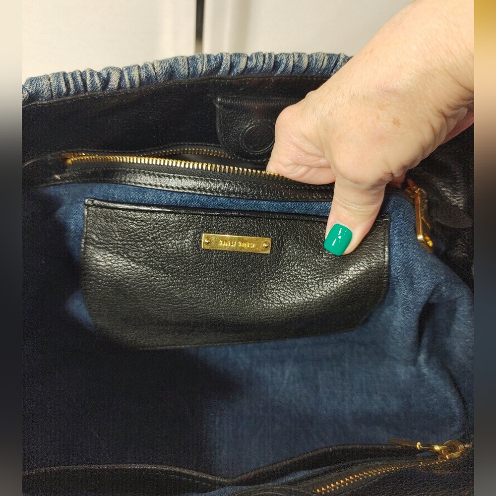 💙MIU MIU Denim Matelasse Bag Bundle - Picture 9 of 11